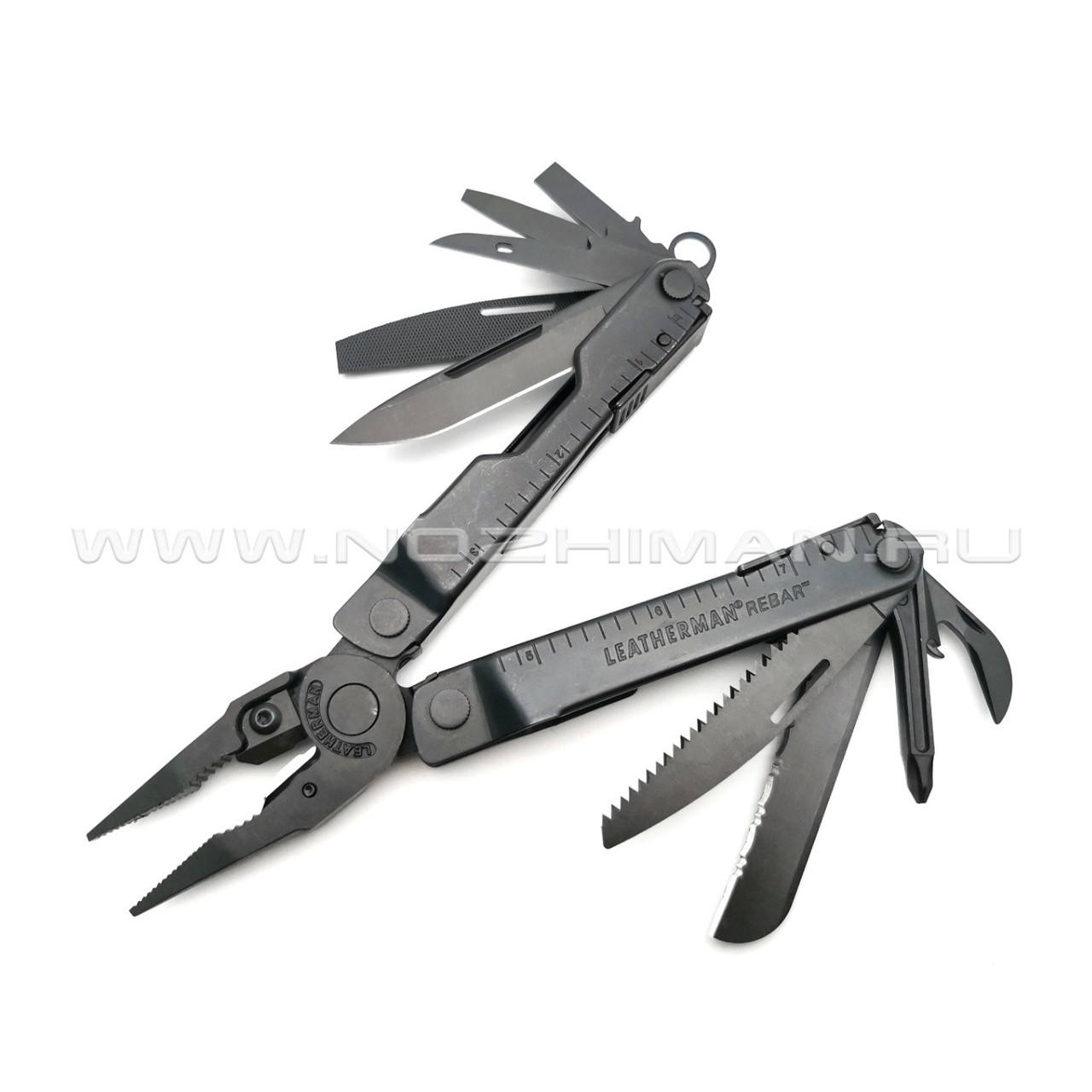 Мультитул Leatherman Rebar Black 831563 (17 инструментов) чехол Molle нейлон