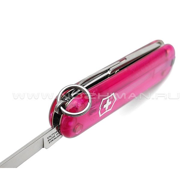 Швейцарский нож Victorinox 0.6203.T5 Classic Pink Transparent (7 функции)