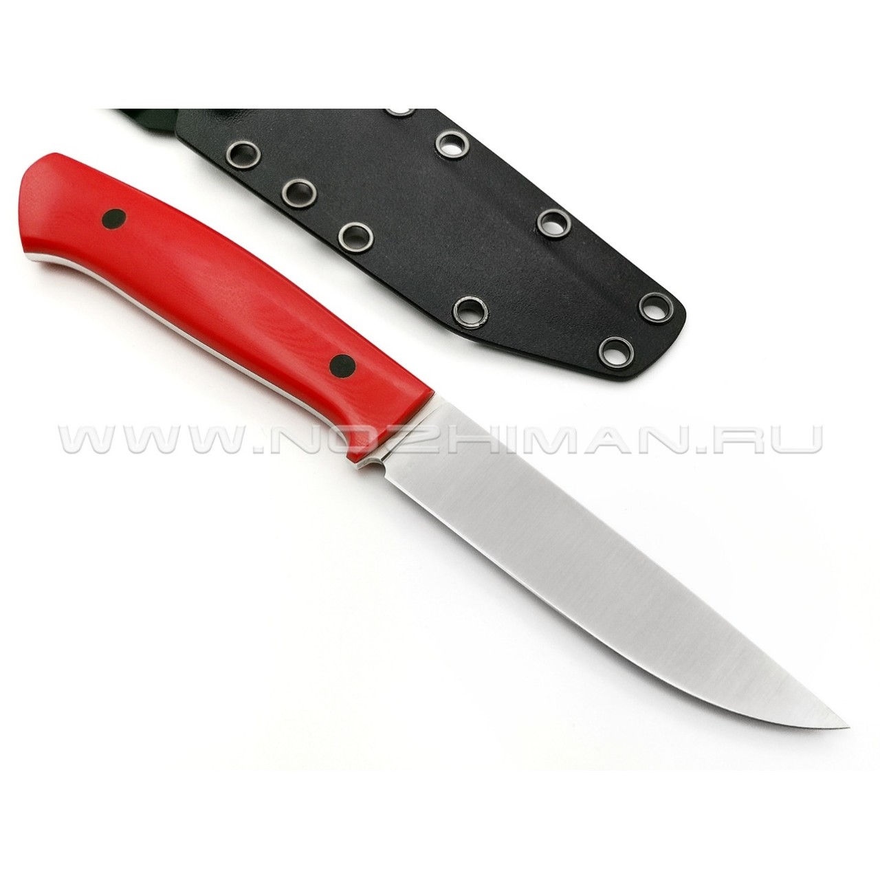 Апус нож Fishman сталь N690, рукоять G10 red
