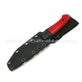 Апус нож Fishman сталь N690, рукоять G10 red