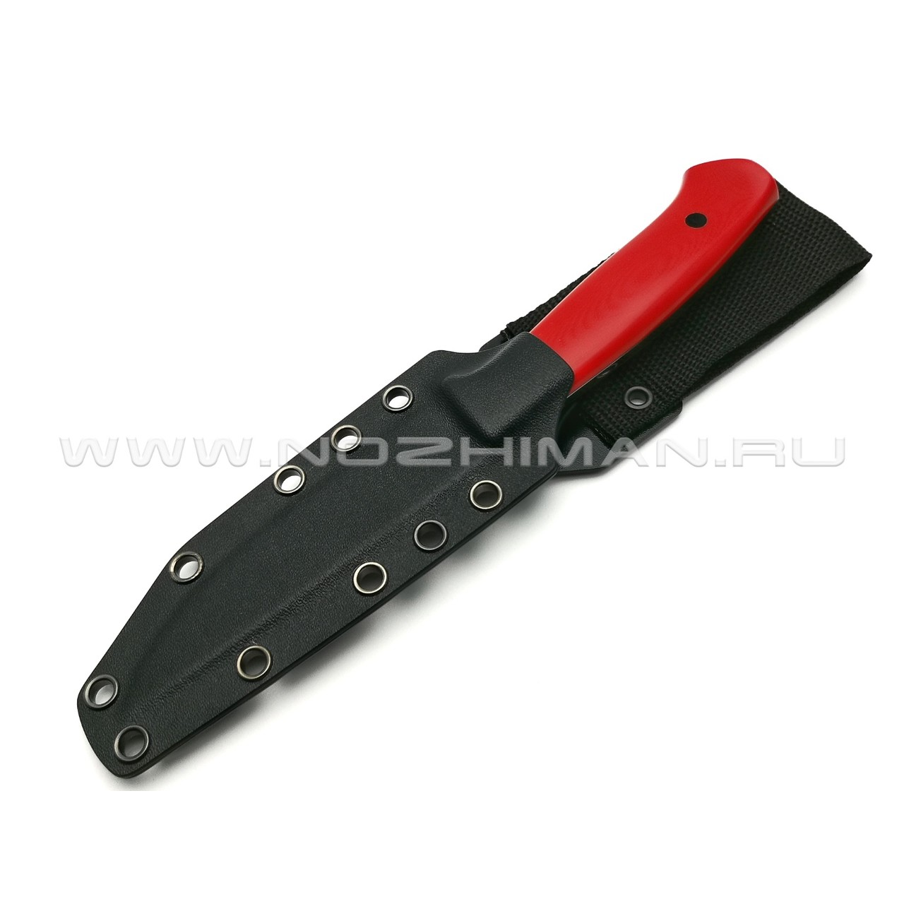 Апус нож Fishman сталь N690, рукоять G10 red