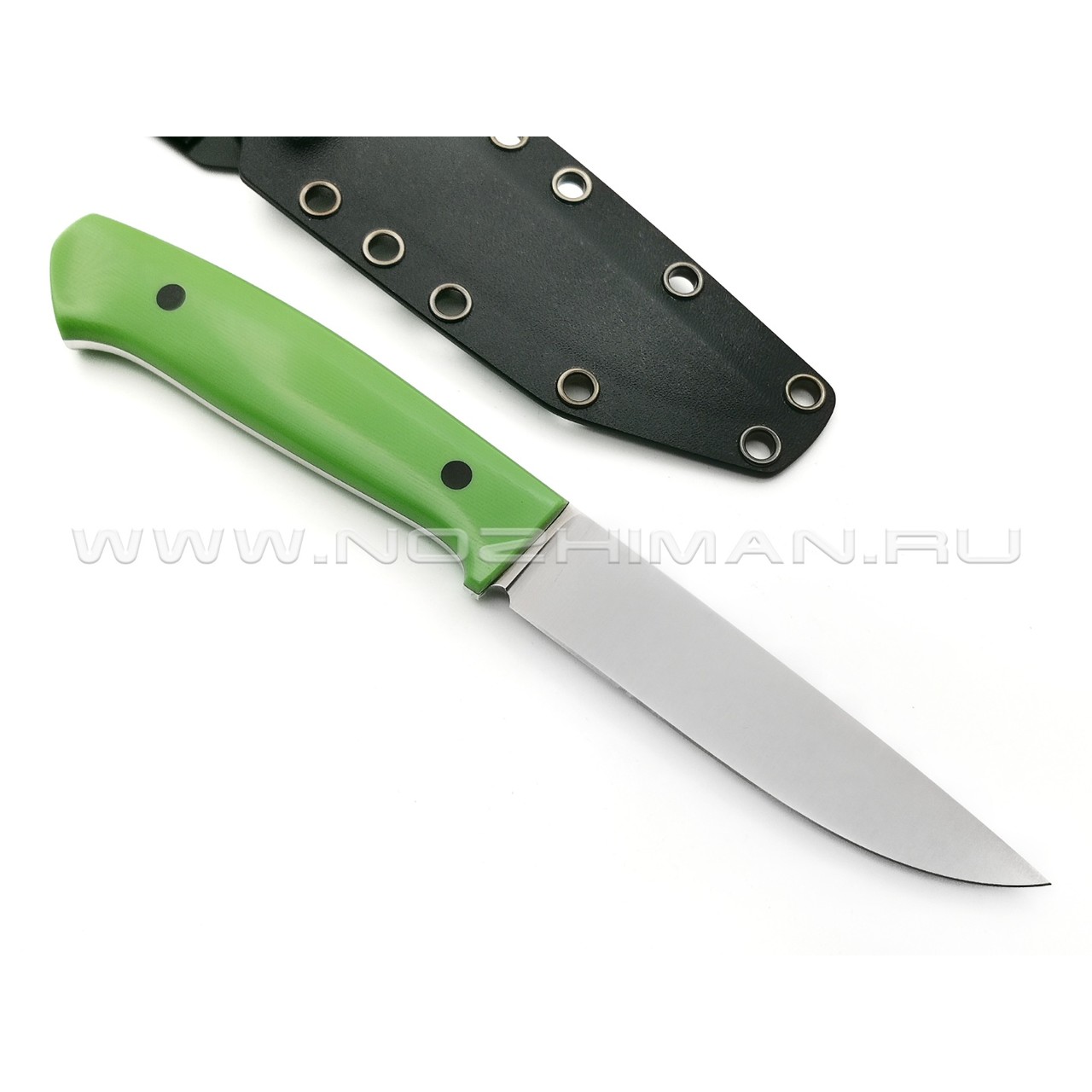Апус нож Fishman сталь N690, рукоять G10 Green