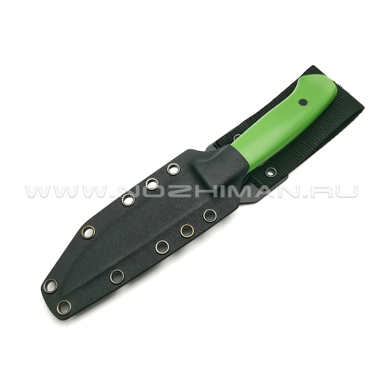 Апус нож Fishman сталь N690, рукоять G10 Green