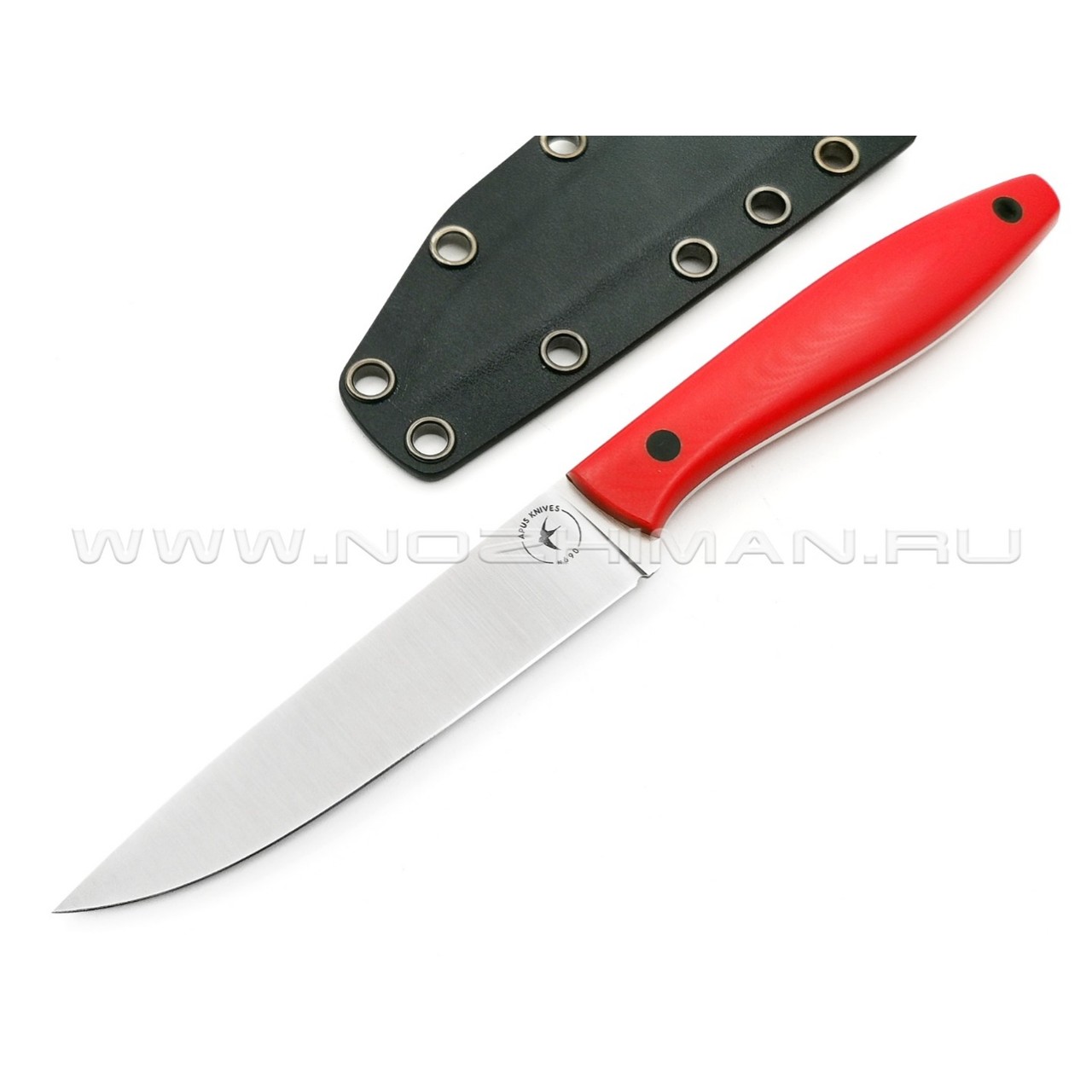 Апус нож Paring сталь N690, рукоять G10 red