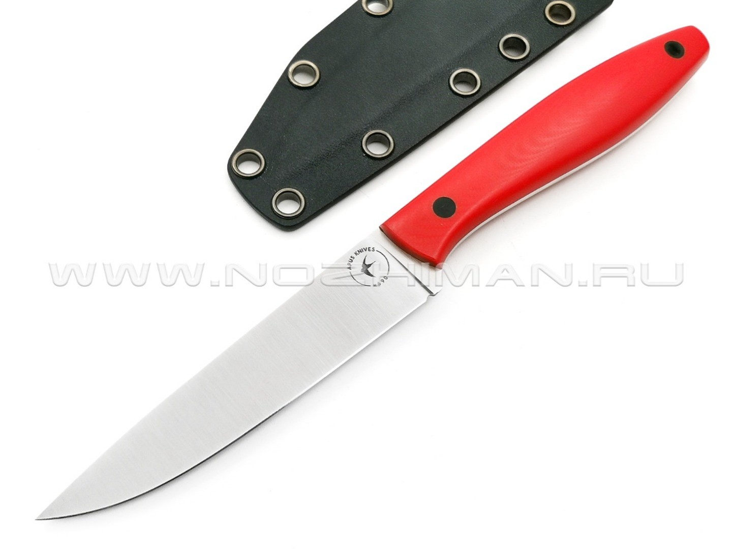 Apus Knives нож Paring сталь N690, рукоять G10 red