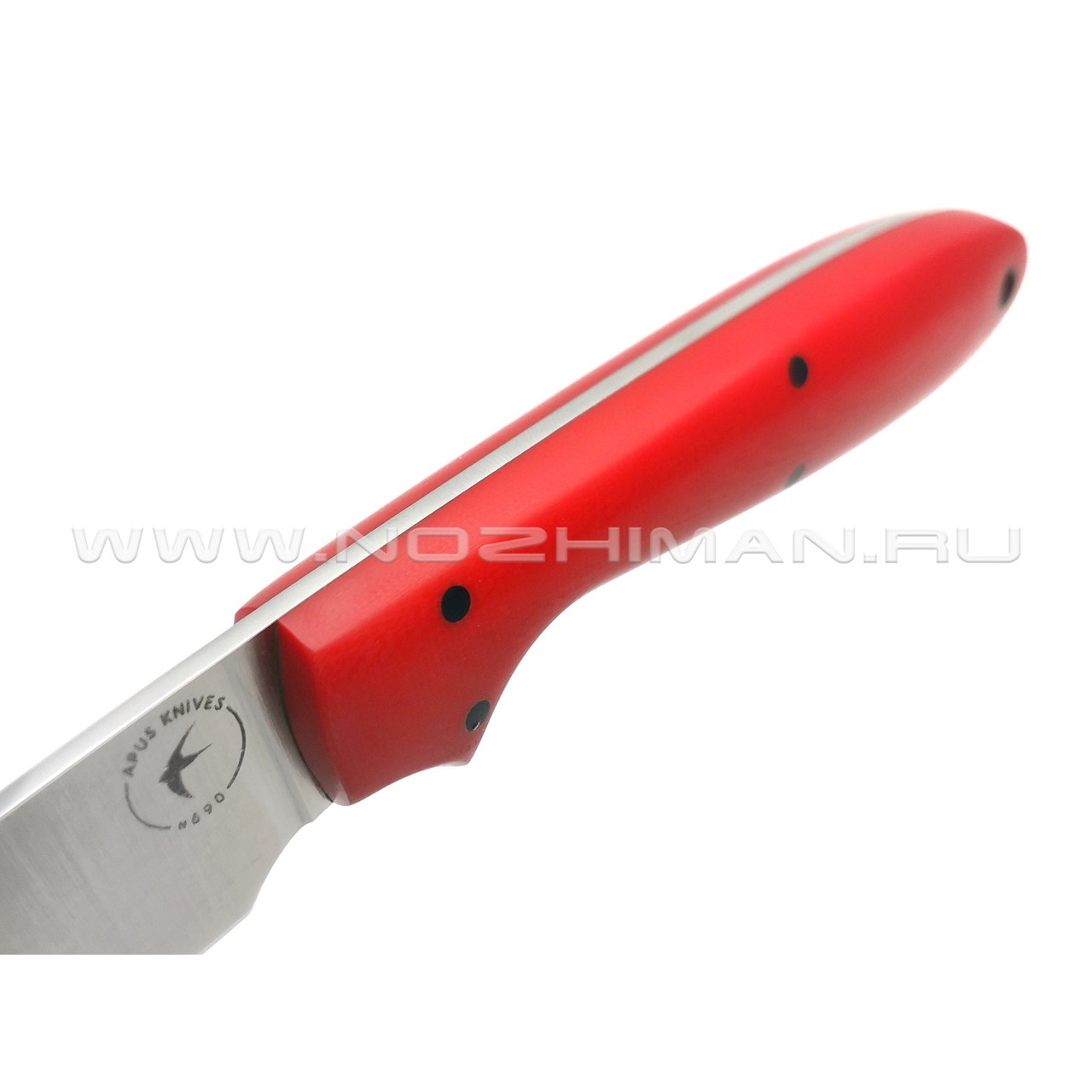 Апус нож Wilson сталь N690, рукоять G10 red
