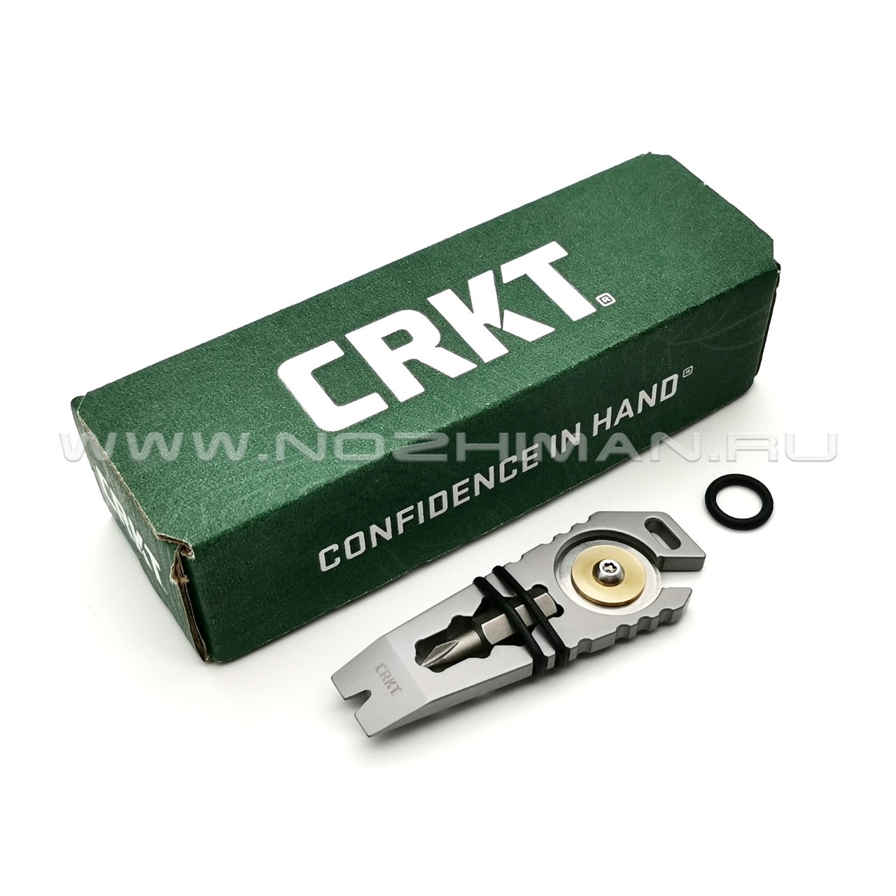 Инструмент CRKT Pry Cutter Keychain Tool 9913 Stainless steel (9 функций)