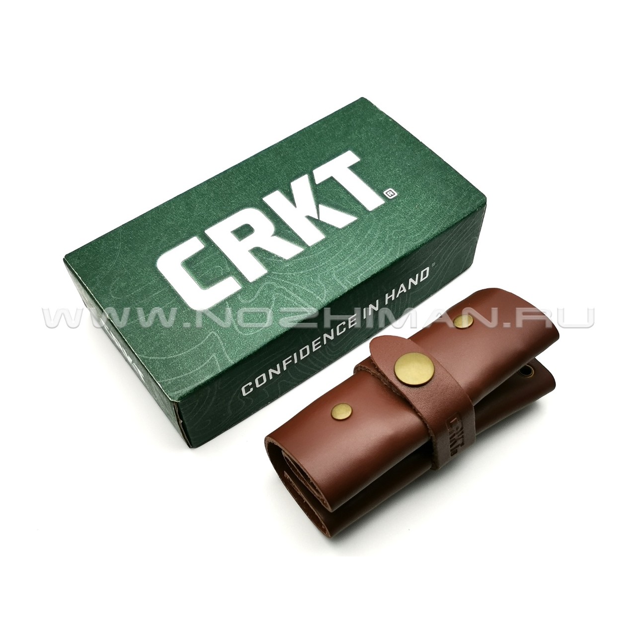 Набор бит с отверткой CRKT Hex Bit Driver Leather Tool Roll 9911