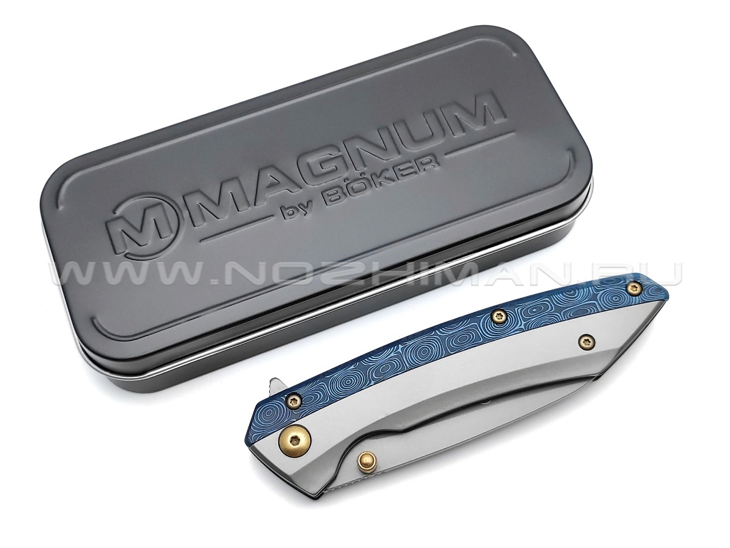 Нож Magnum Cobalt 01RY288 сталь 440A, рукоять Stainless steel