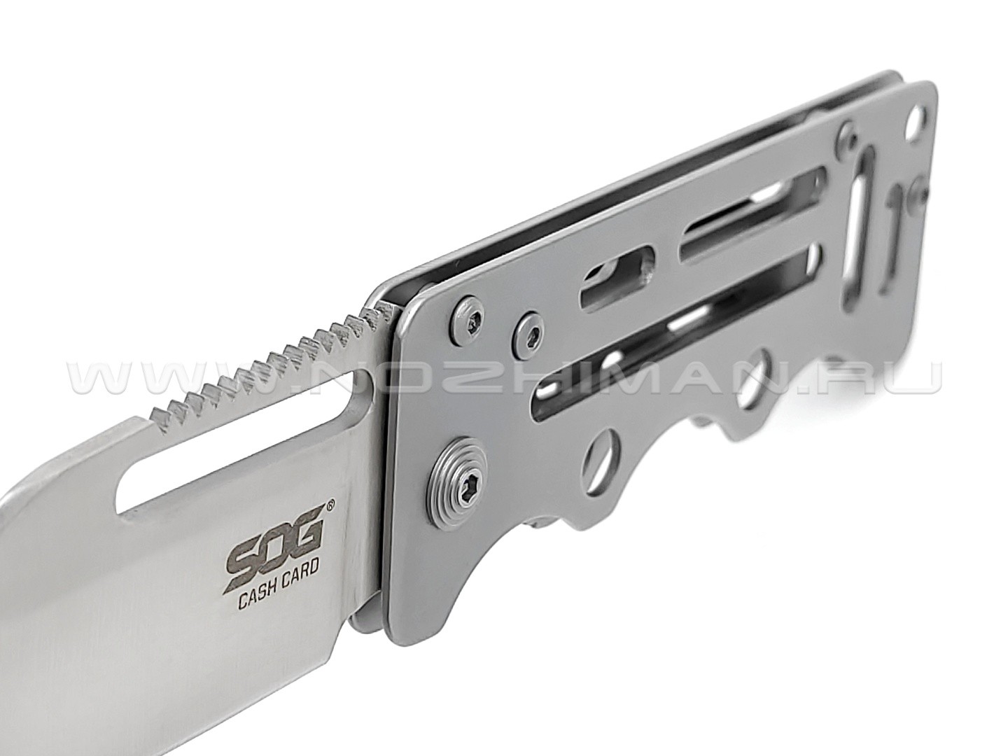 Нож SOG Cash Card EZ1 сталь 8Cr13MoV рукоять Stainless steel
