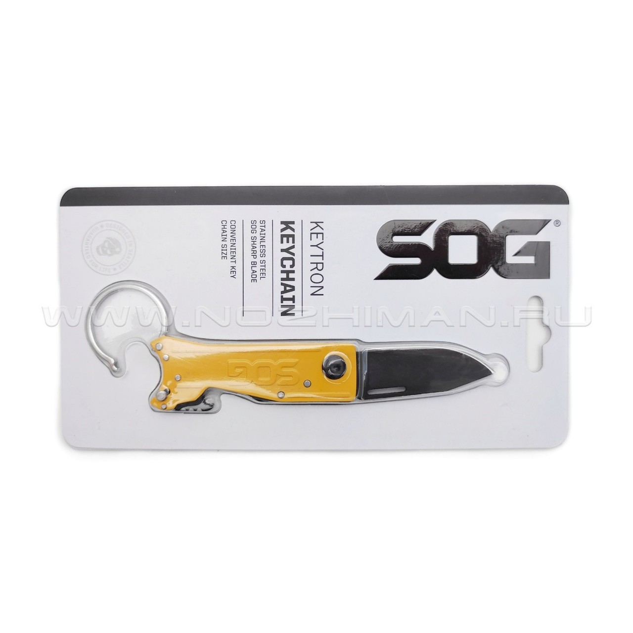 Нож SOG KeyTron Yellow KT1005 сталь 5Cr15MoV рукоять Stainless steel
