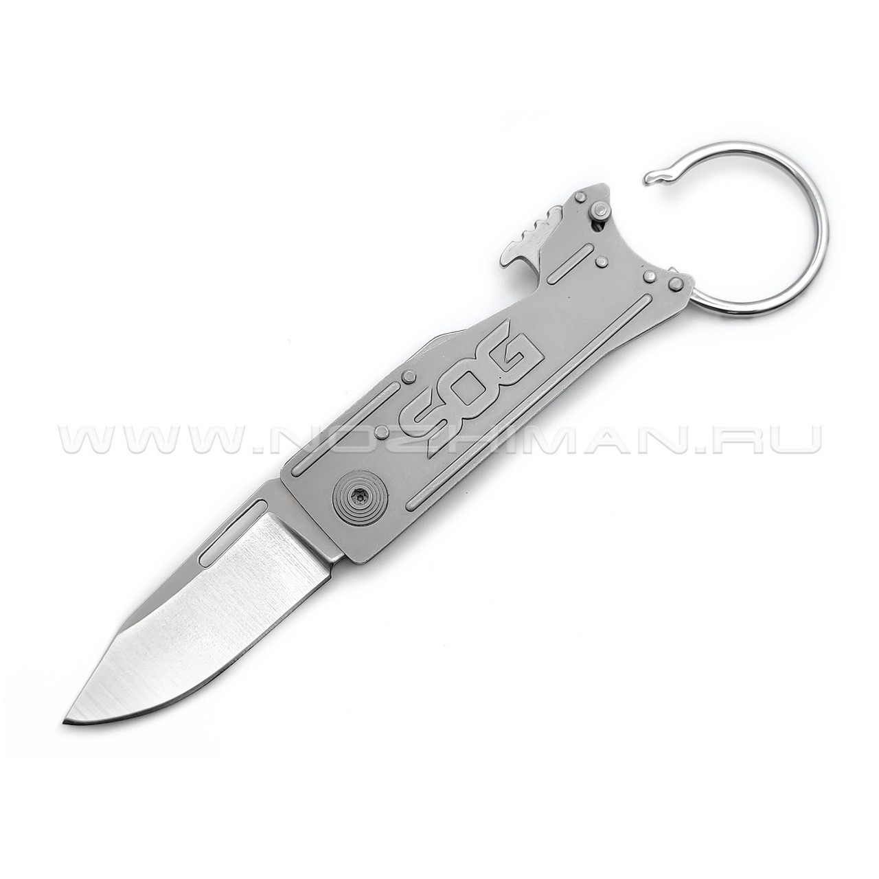 Нож SOG KeyTron Grey KT1001 сталь 5Cr15MoV рукоять Stainless steel