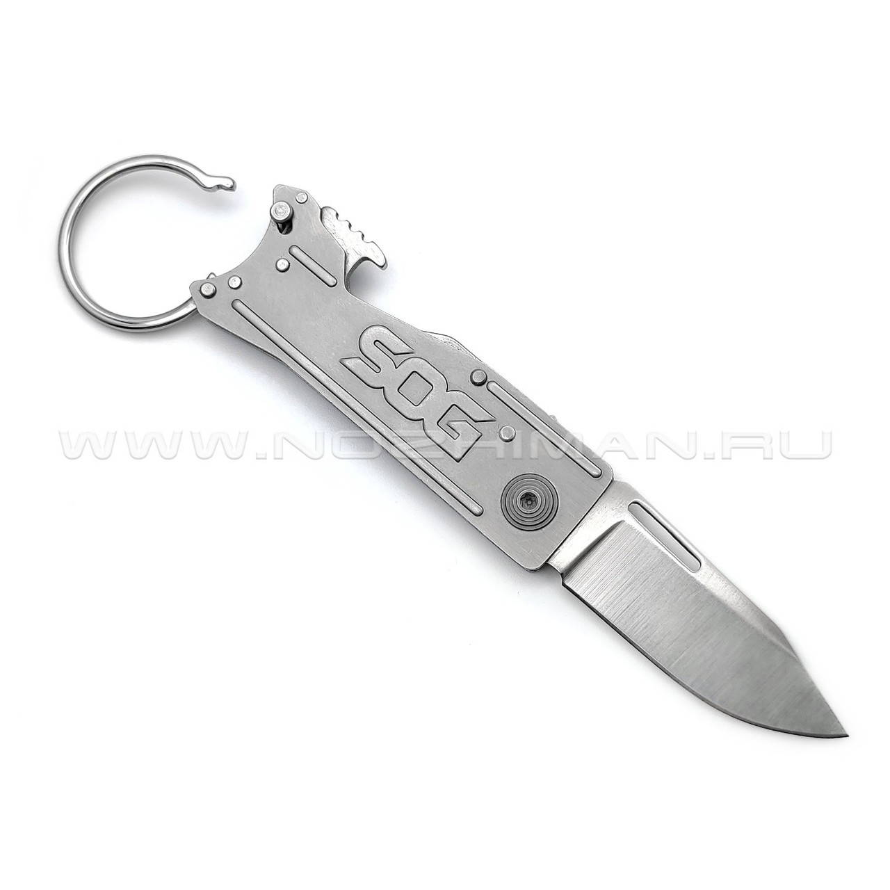 Нож SOG KeyTron Grey KT1001 сталь 5Cr15MoV рукоять Stainless steel