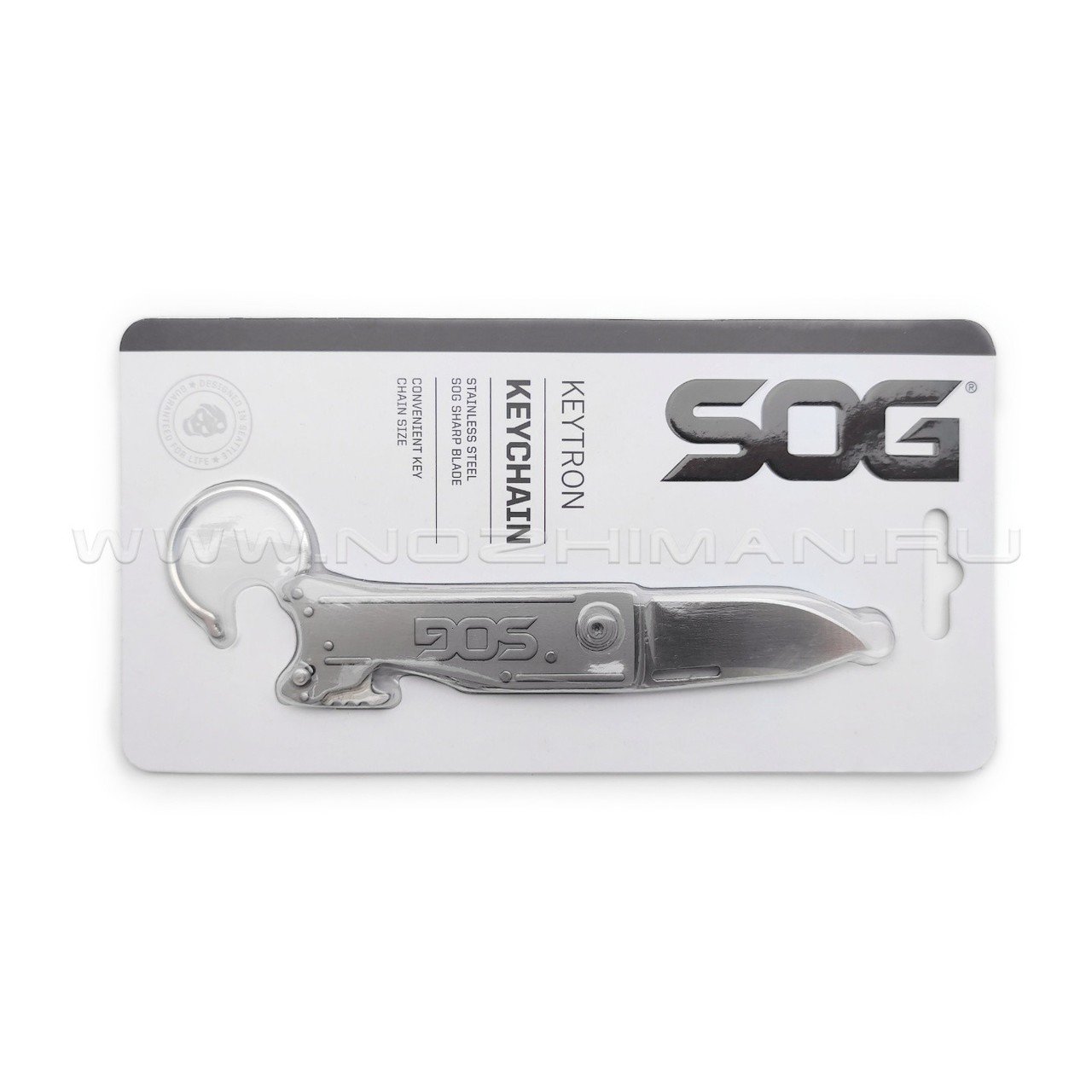 Нож SOG KeyTron Grey KT1001 сталь 5Cr15MoV рукоять Stainless steel