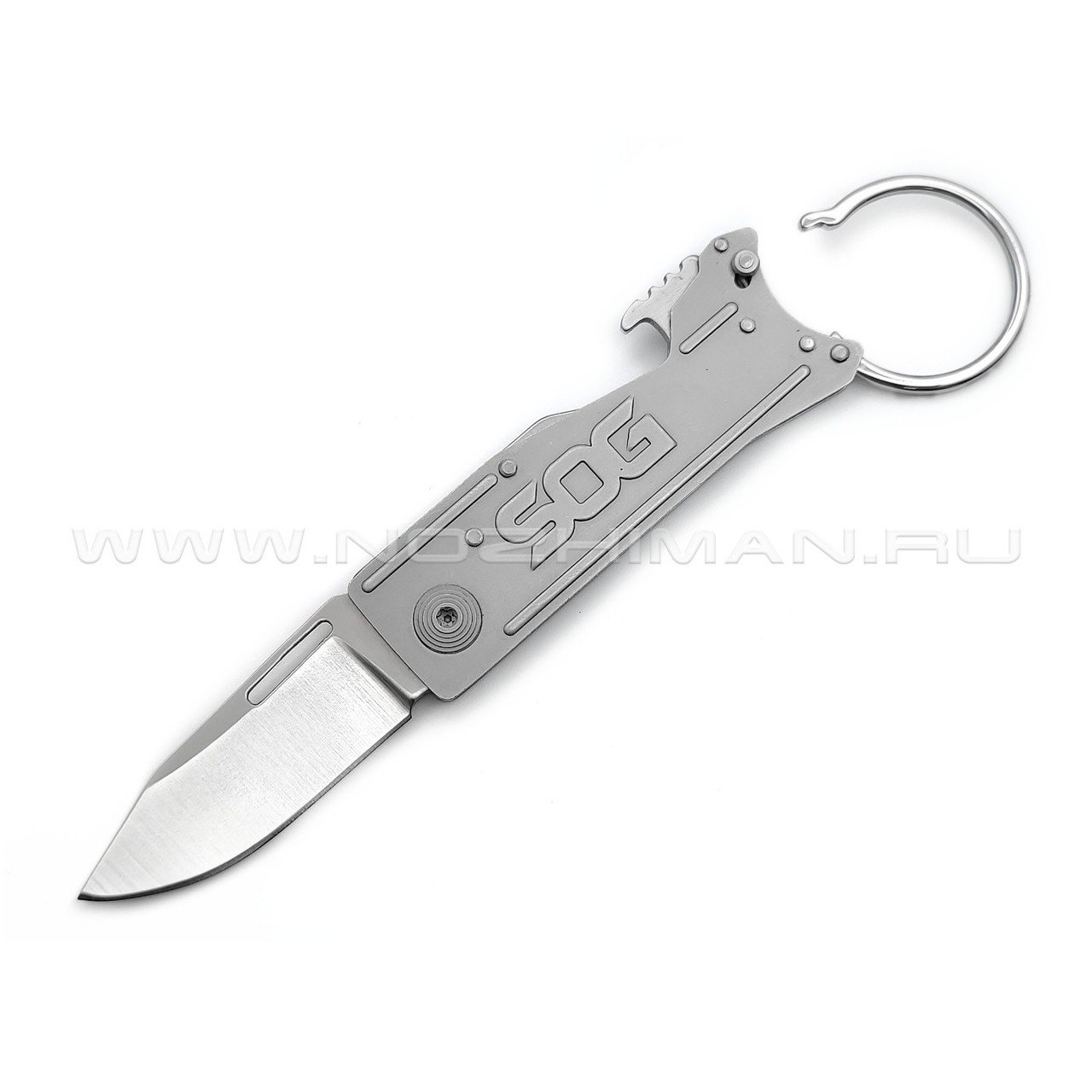 Нож SOG KeyTron Grey KT1001 сталь 5Cr15MoV рукоять Stainless steel