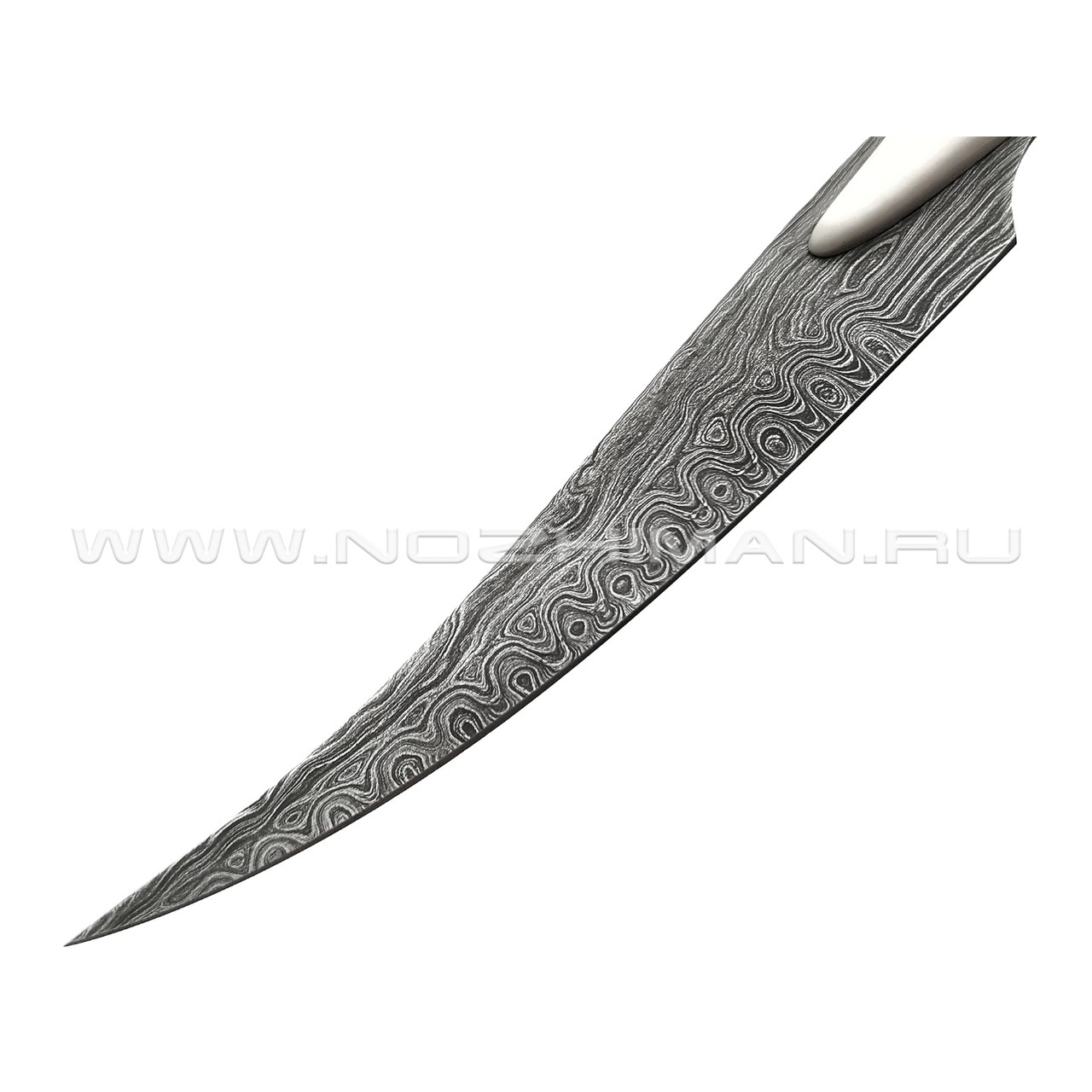 Композиция "Тритон" нож из дамасской стали, рукоять бивень мамонта (Северная Корона)