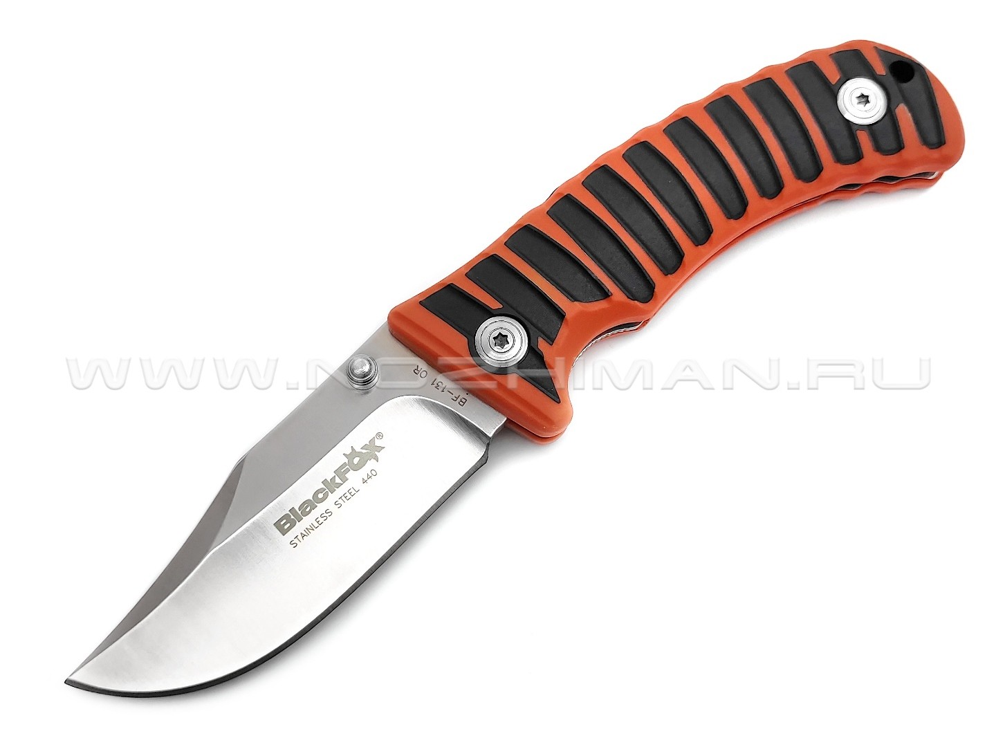 Нож Black Fox Clip Point Orange BF-131OR сталь 440, рукоять GFN, kraton