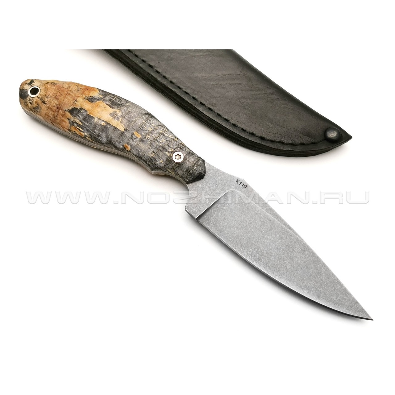 Нож SARO Белка сталь K110, рукоять кап клёна 1
