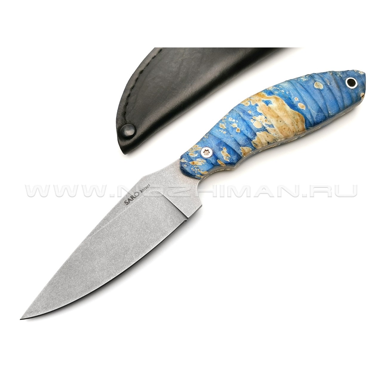 Нож SARO Белка сталь K110, рукоять кап клёна 2