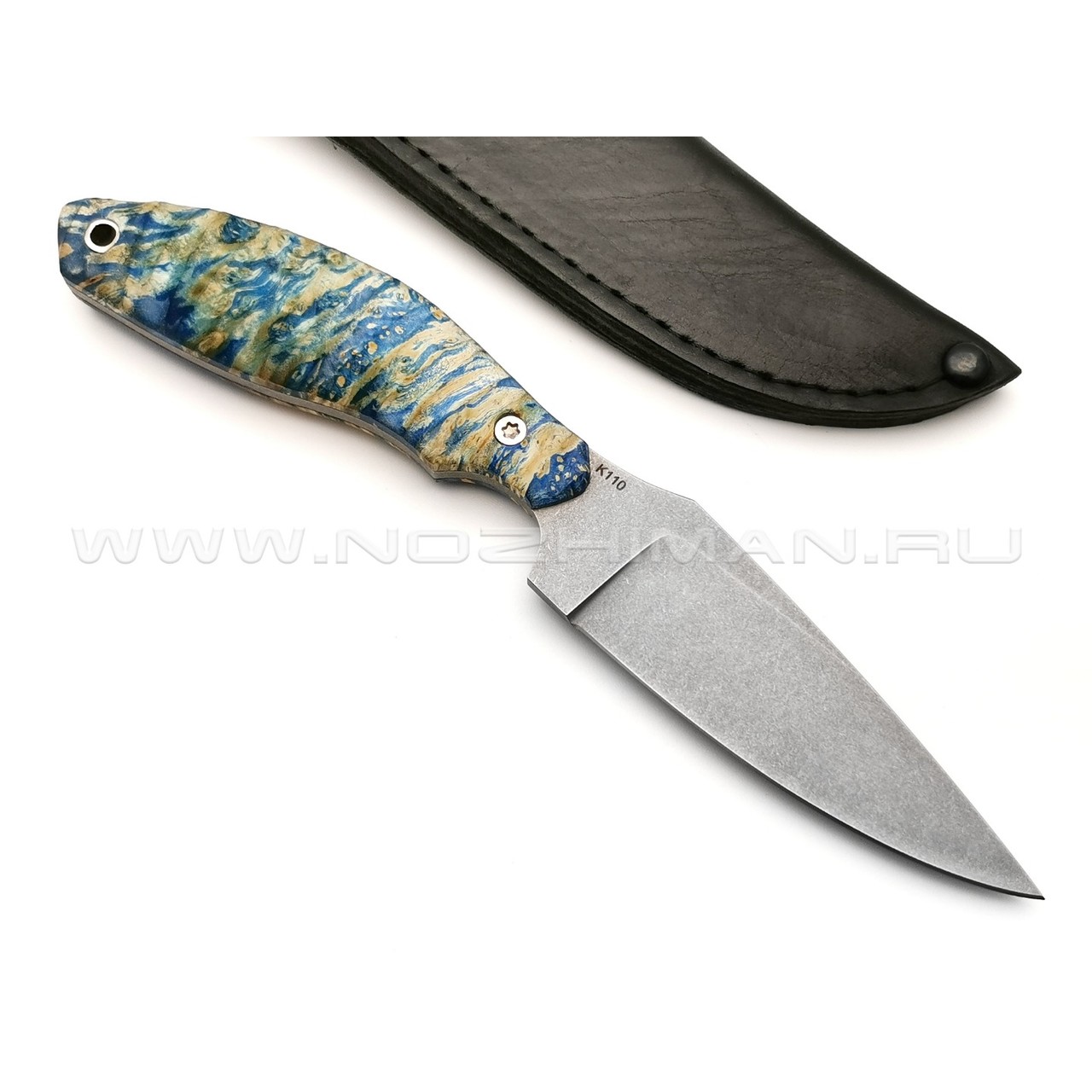 Нож SARO Белка сталь K110, рукоять кап клёна 2