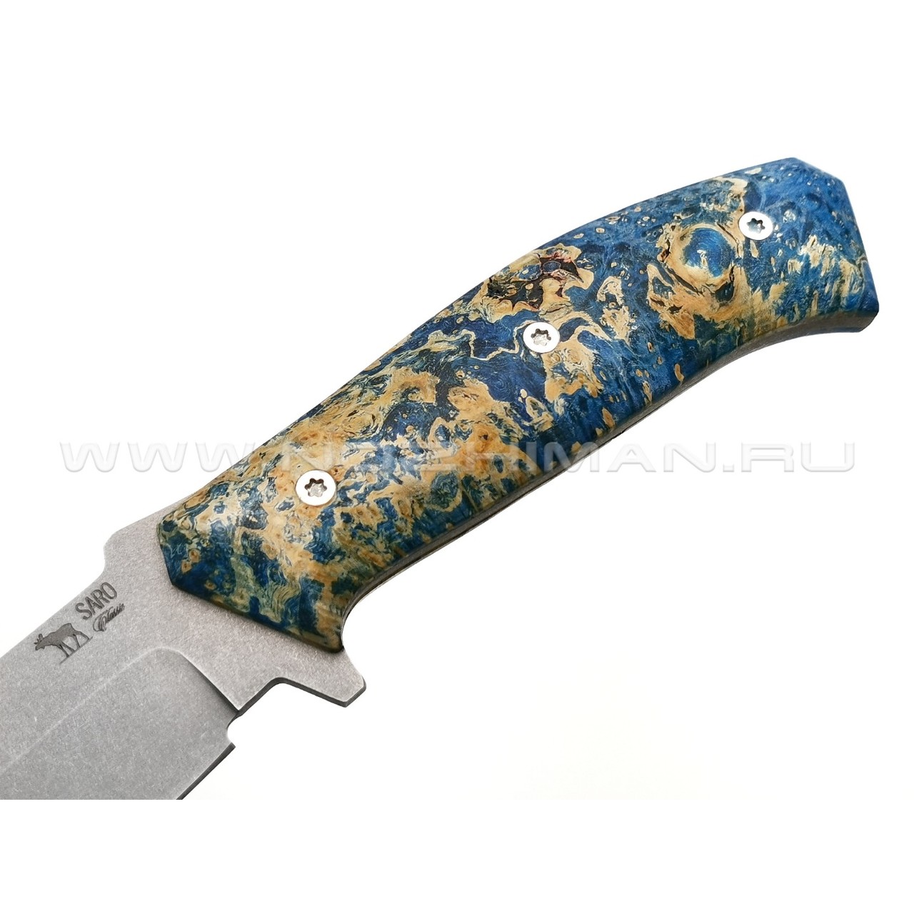 Нож SARO Егерь сталь K110, рукоять кап клёна 2