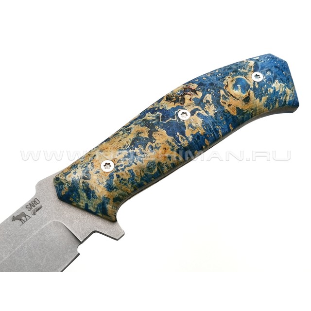 Нож SARO Егерь сталь K110, рукоять кап клёна 2
