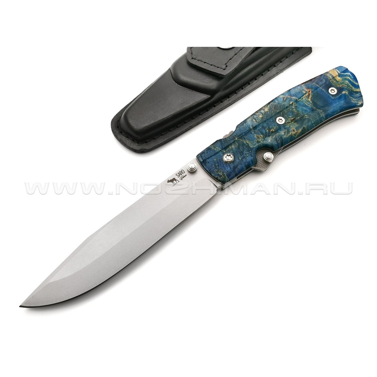 Нож SARO Wild West сталь K110, рукоять кап клёна 2