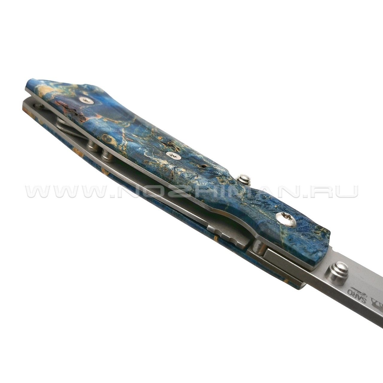 Нож SARO Wild West сталь K110, рукоять кап клёна 2