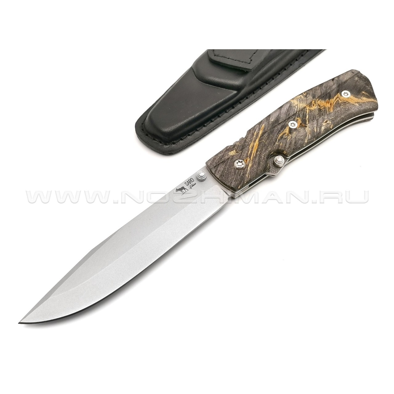 Нож SARO Wild West сталь K110, рукоять кап клёна 1