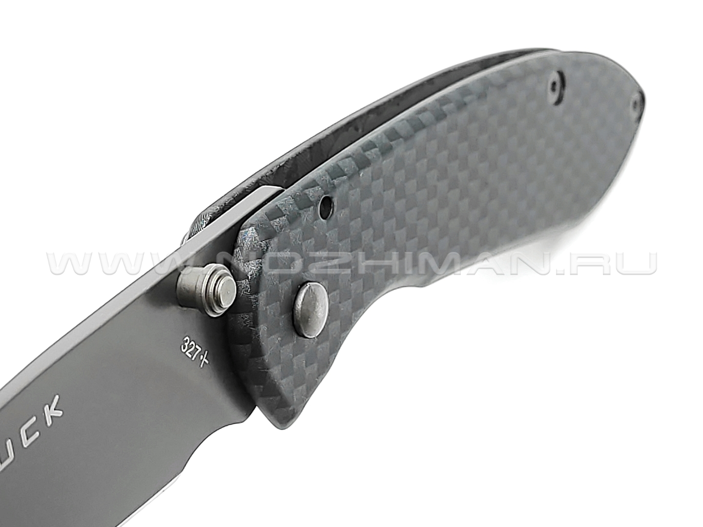 Нож Buck 327 Nobleman 0327CFS сталь 420HC рукоять Stainless steel, carbon fiber graphic