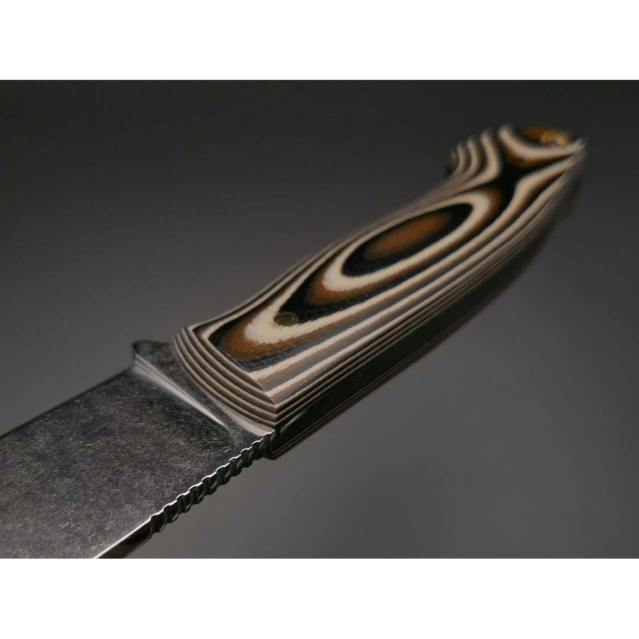 Нож "Граф Шереметьев" сталь Vanadis 10, рукоять G10 black-brown-olive (Тов. Завьялова)