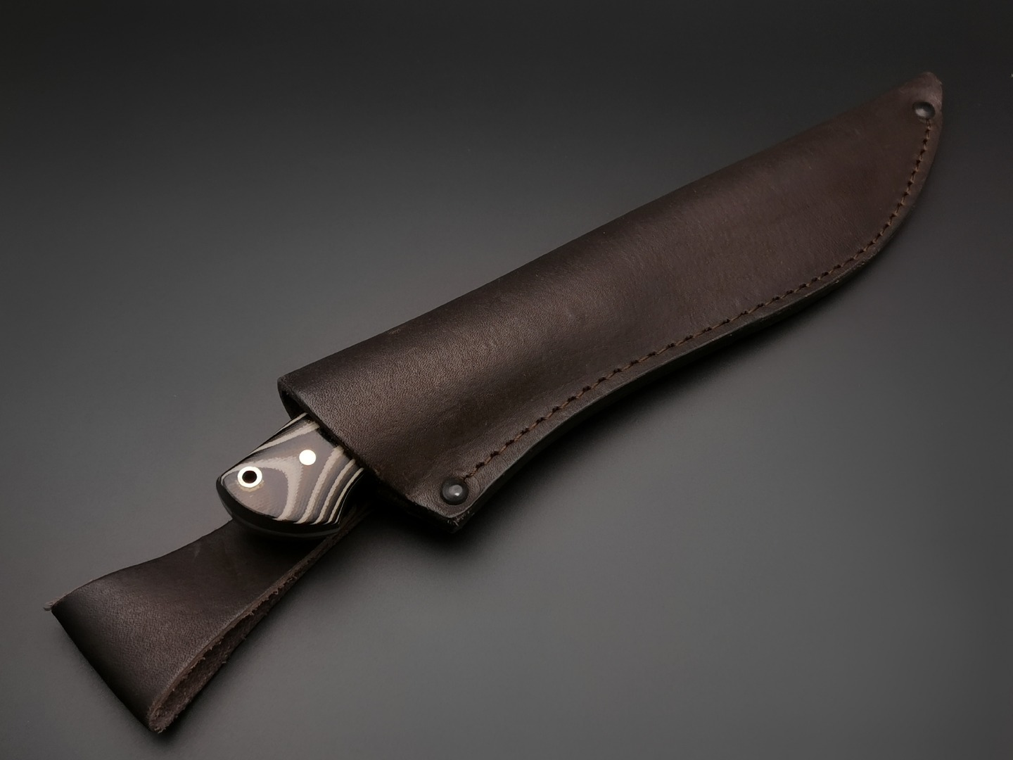 Нож "Граф Шереметьев" сталь Vanadis 10, рукоять G10 black-brown-olive (Тов. Завьялова)