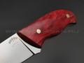 Нож "Шейный" малый сталь PGK, рукоять карельская береза (Тов. Завьялова)