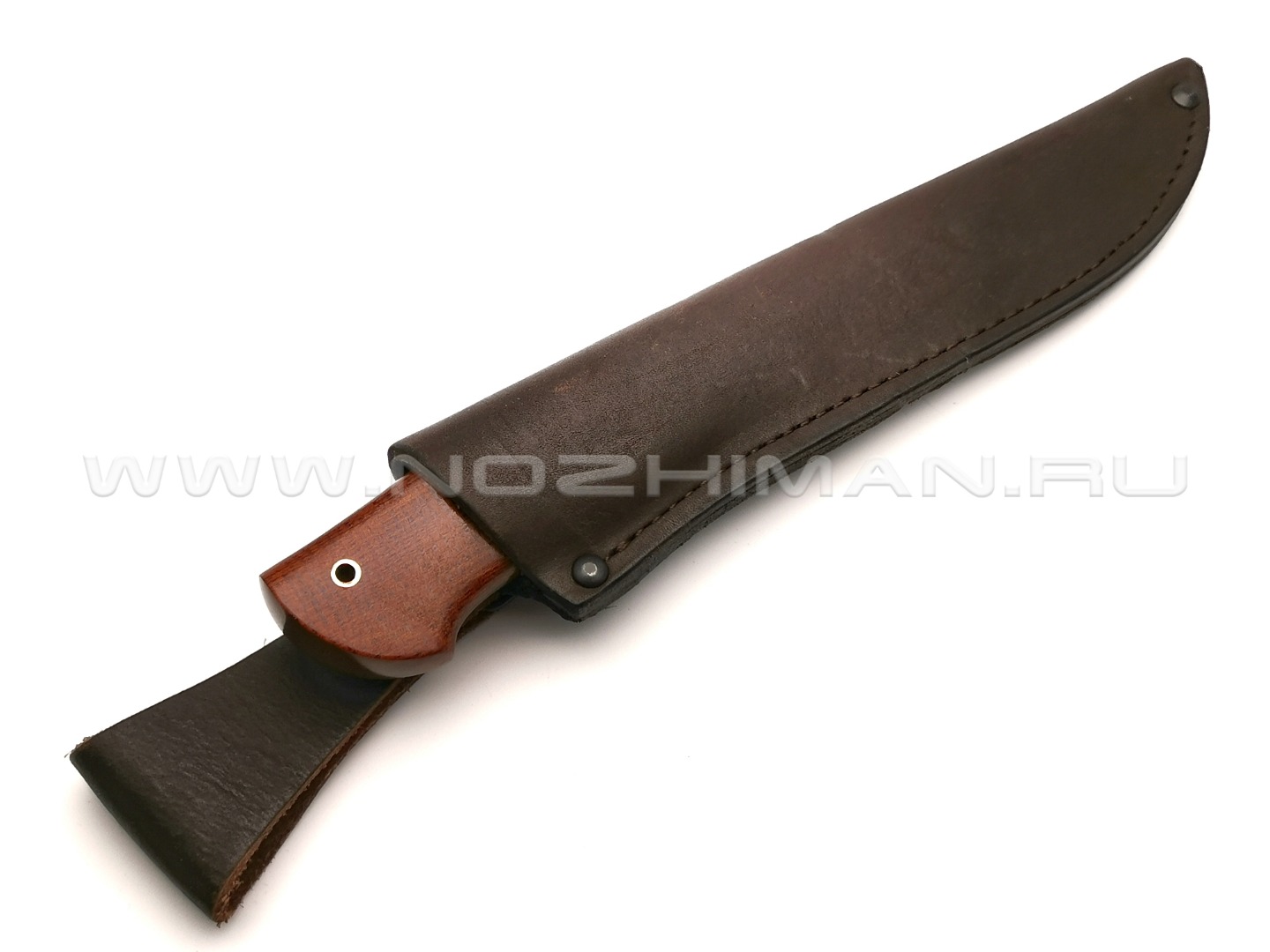 Нож "Олень" дамасская сталь, рукоять текстолит, латунь (Наследие)