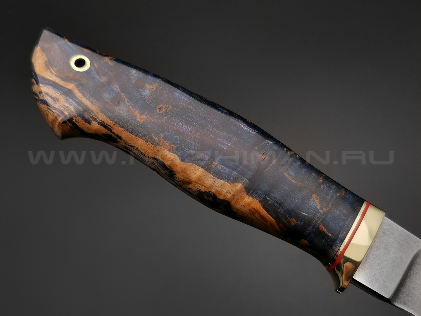 Нож "Ладья" булатная сталь, рукоять карельская береза (Тов. Завьялова)