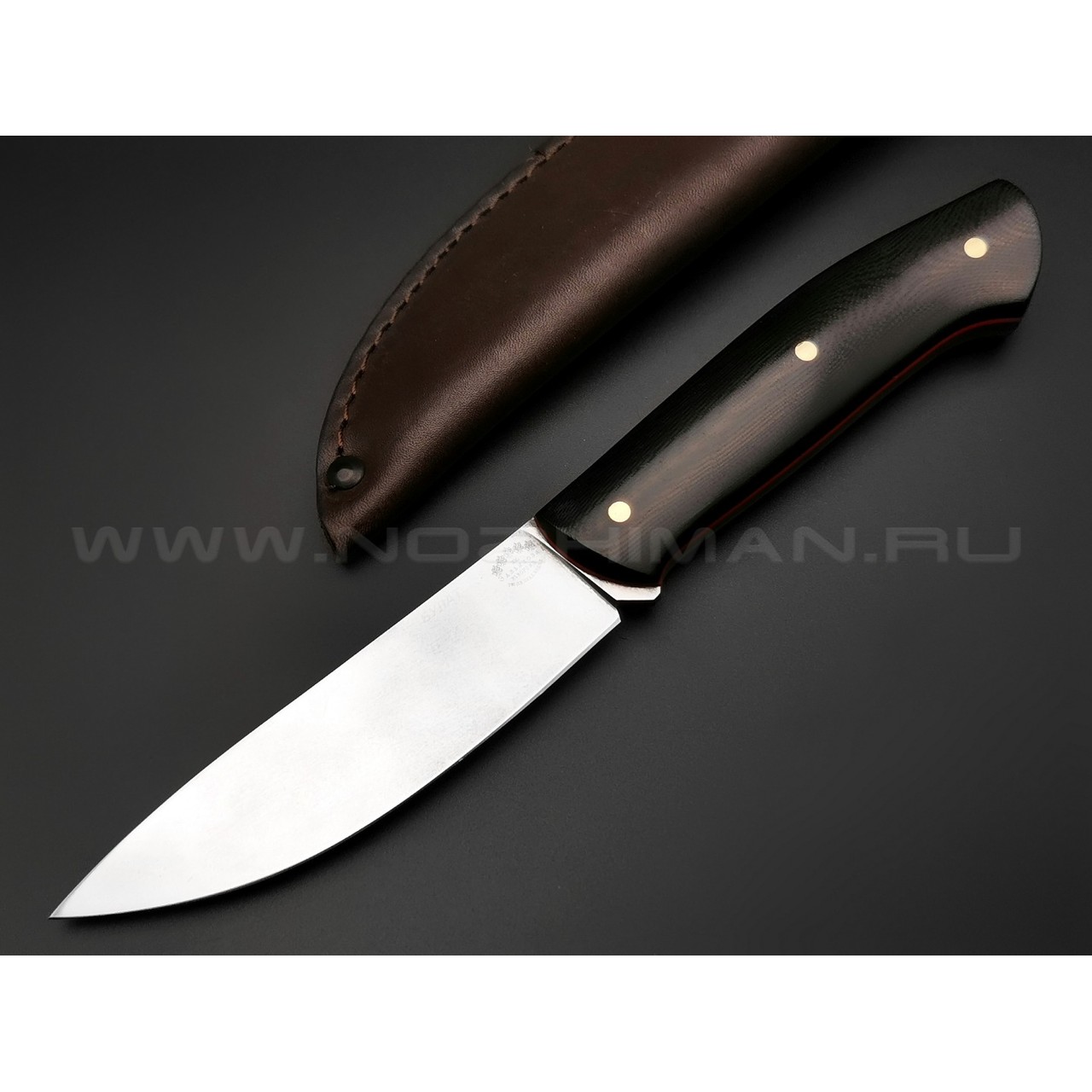Нож "Крейсер" булатная сталь, рукоять G10 black (Тов. Завьялова)