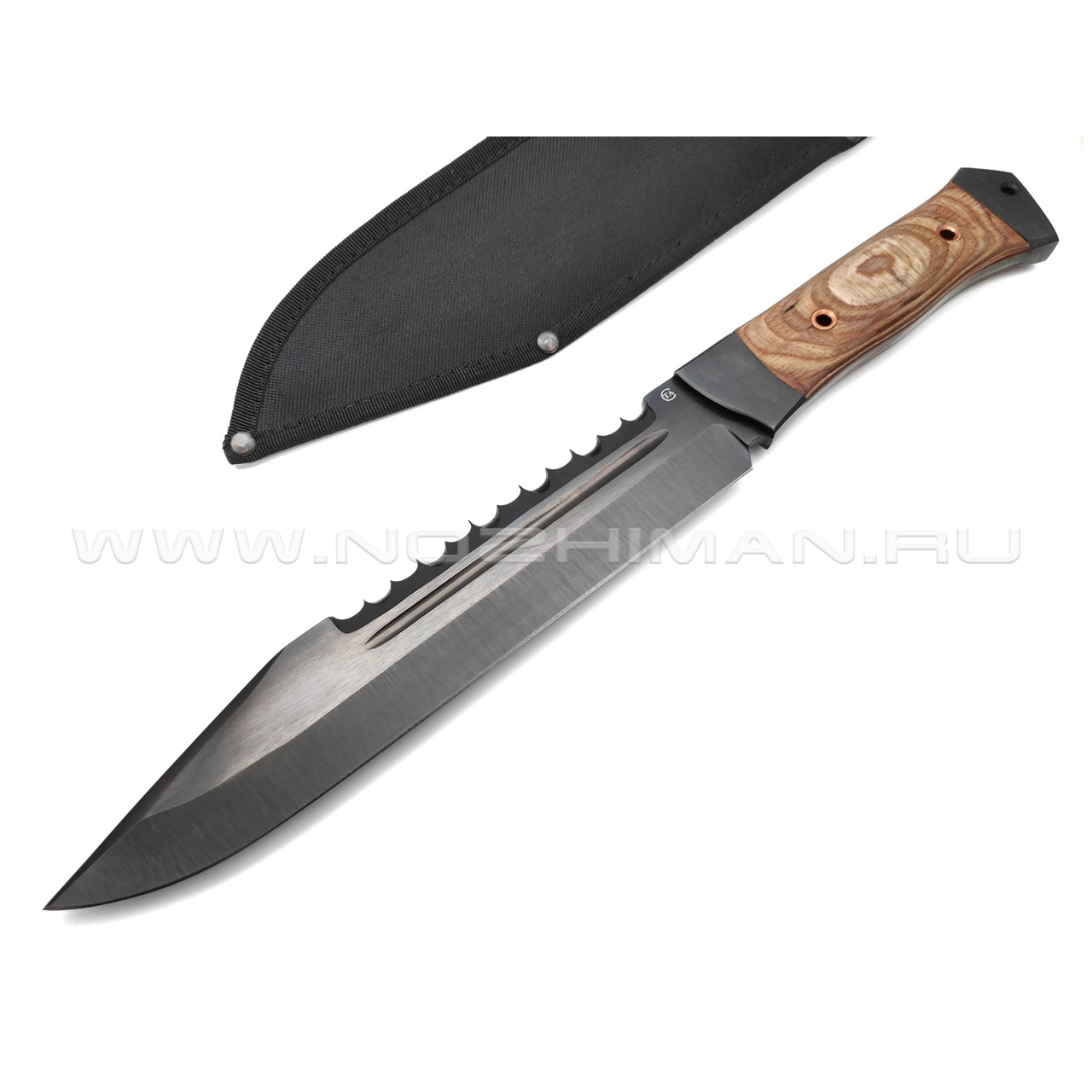 Нож "Рембо-1" сталь 65Г, рукоять бакелит (Титов & Солдатова)