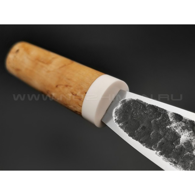 Нож "Якут" сталь K340, рукоять стаб. карельская береза, кориан (Тов. Завьялова)
