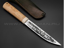 Нож "Якутский" сталь Х12МФ, рукоять карельская береза (Тов. Завьялова)