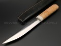 Нож "Якутский" сталь Х12МФ, рукоять карельская береза (Тов. Завьялова)