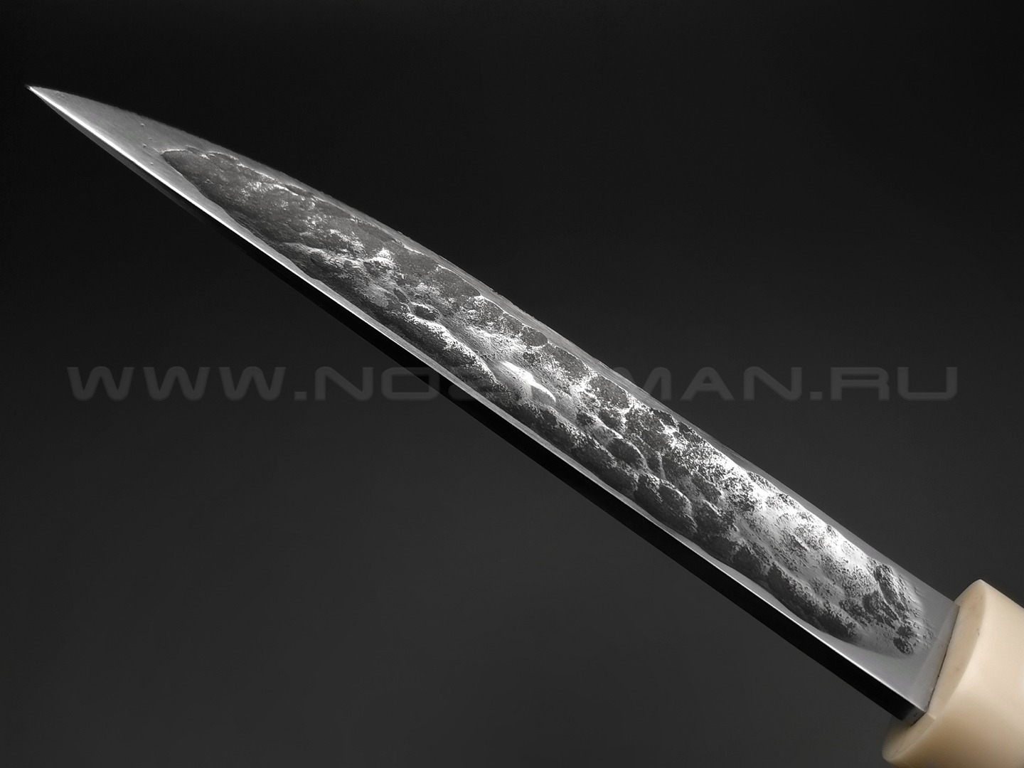 Нож "Якутский" сталь K340, рукоять стаб. карельская береза, кориан 2 (Тов. Завьялова)