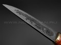 Нож "Якут-М1" дамасская сталь, рукоять карельская береза (Тов. Завьялова)