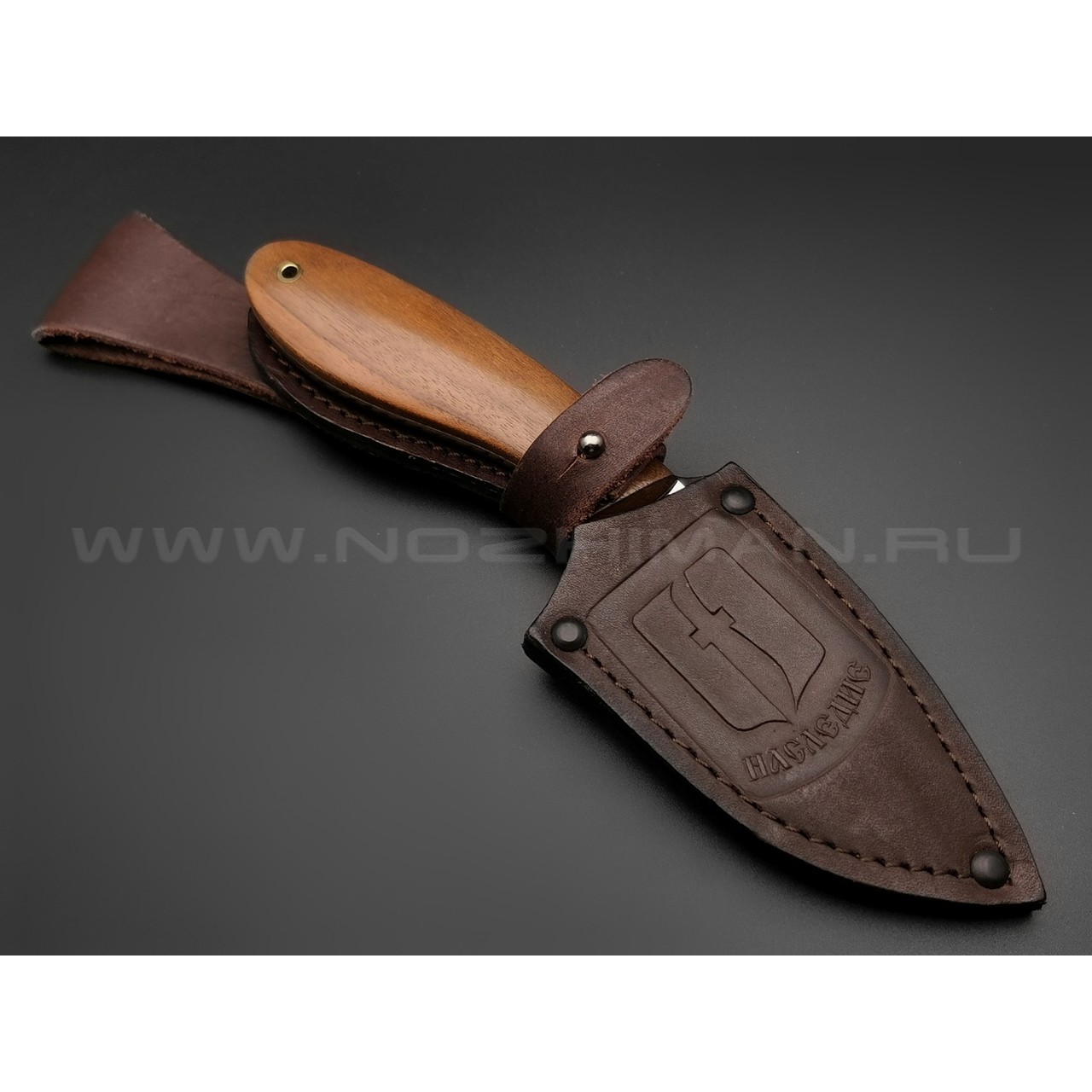 Нож "Боровик" сталь 110Х18, рукоять орех (Наследие)