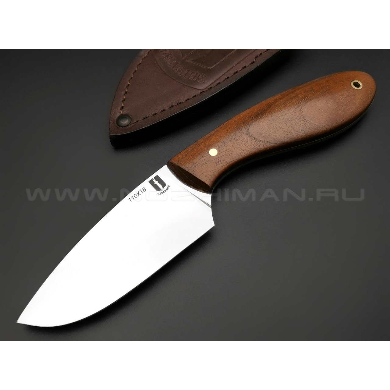 Нож "Боровик" сталь 110Х18, рукоять орех (Наследие)