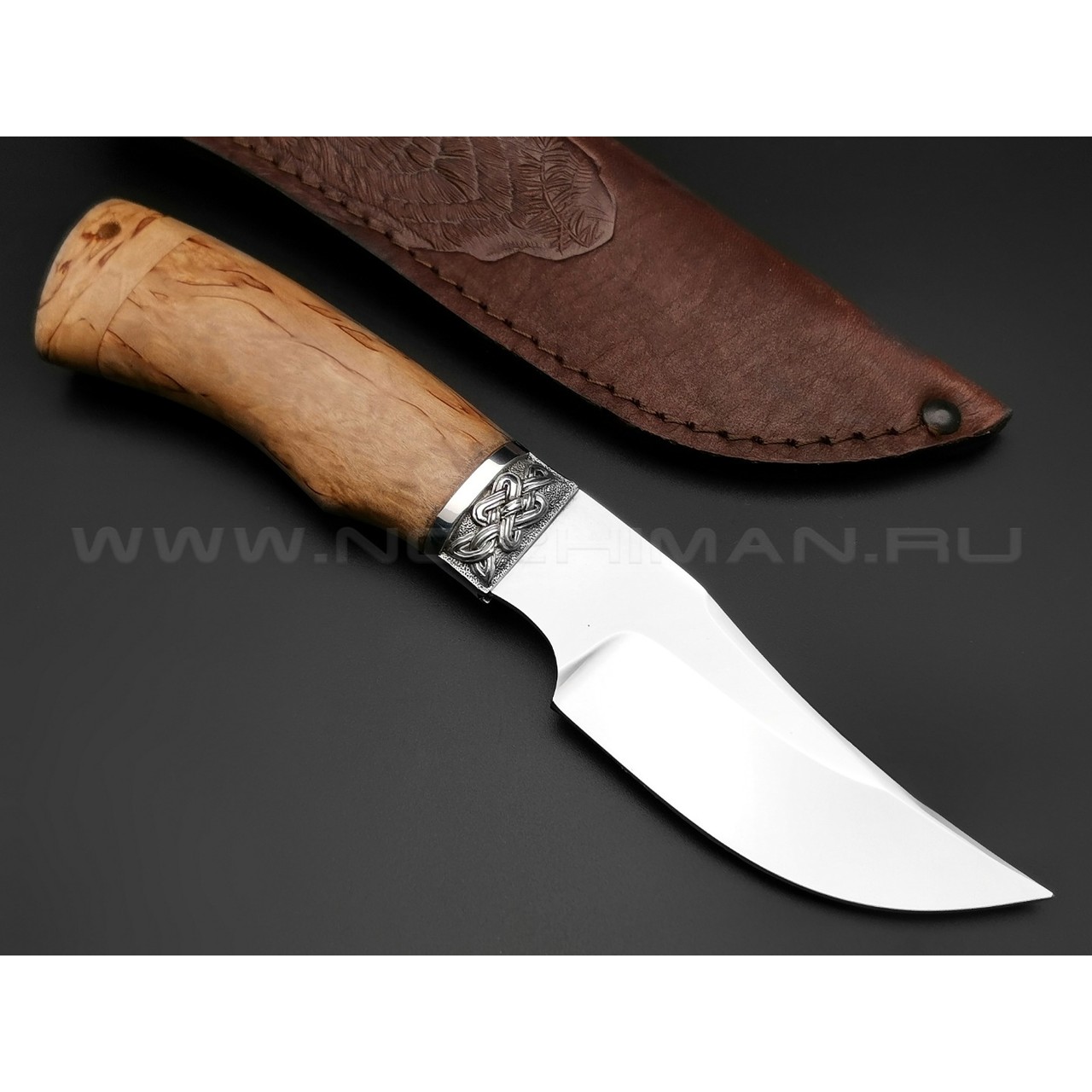 Нож "Коготь" сталь 95Х18, рукоять карельская береза (ООО Барс)