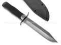 Нож разведчика НР-40 "Спецназ" черный, сталь 65Г, рукоять резина (Титов & Солдатова)