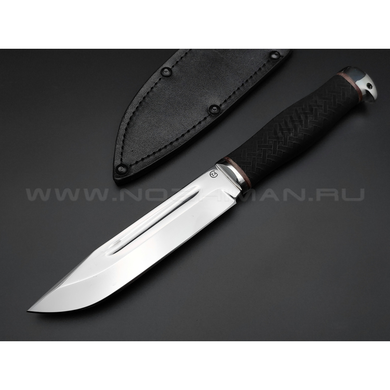 Нож "Комбат-4" сталь 95Х18, рукоять резина (Титов & Солдатова)