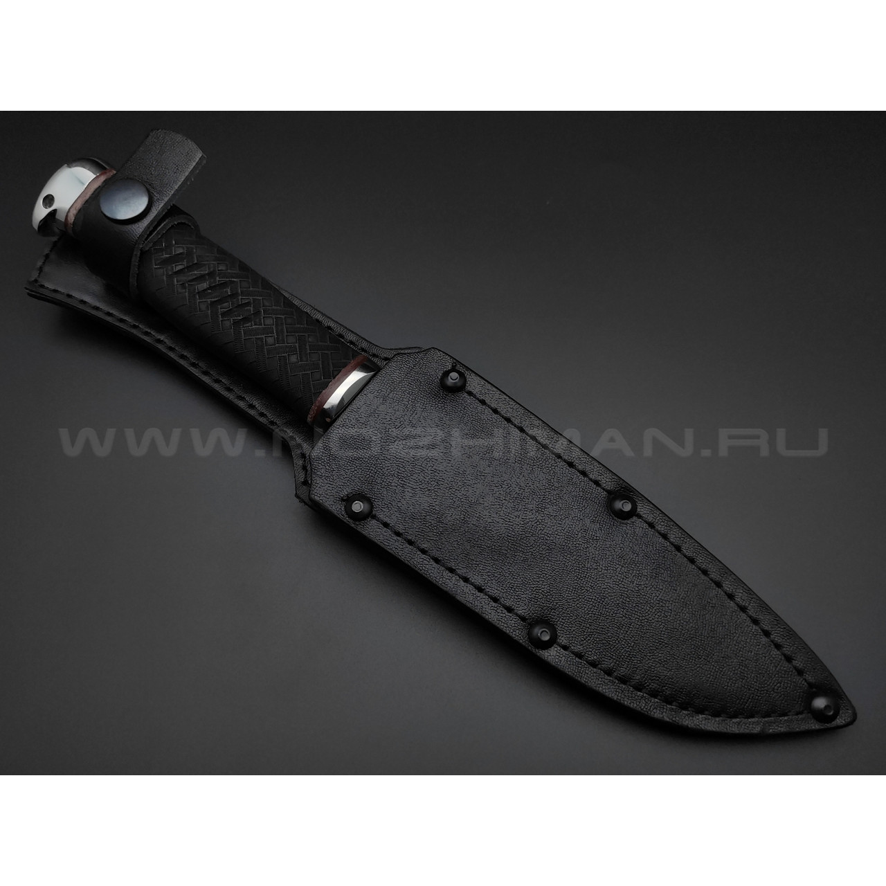 Нож "Комбат-4" сталь 95Х18, рукоять резина (Титов & Солдатова)