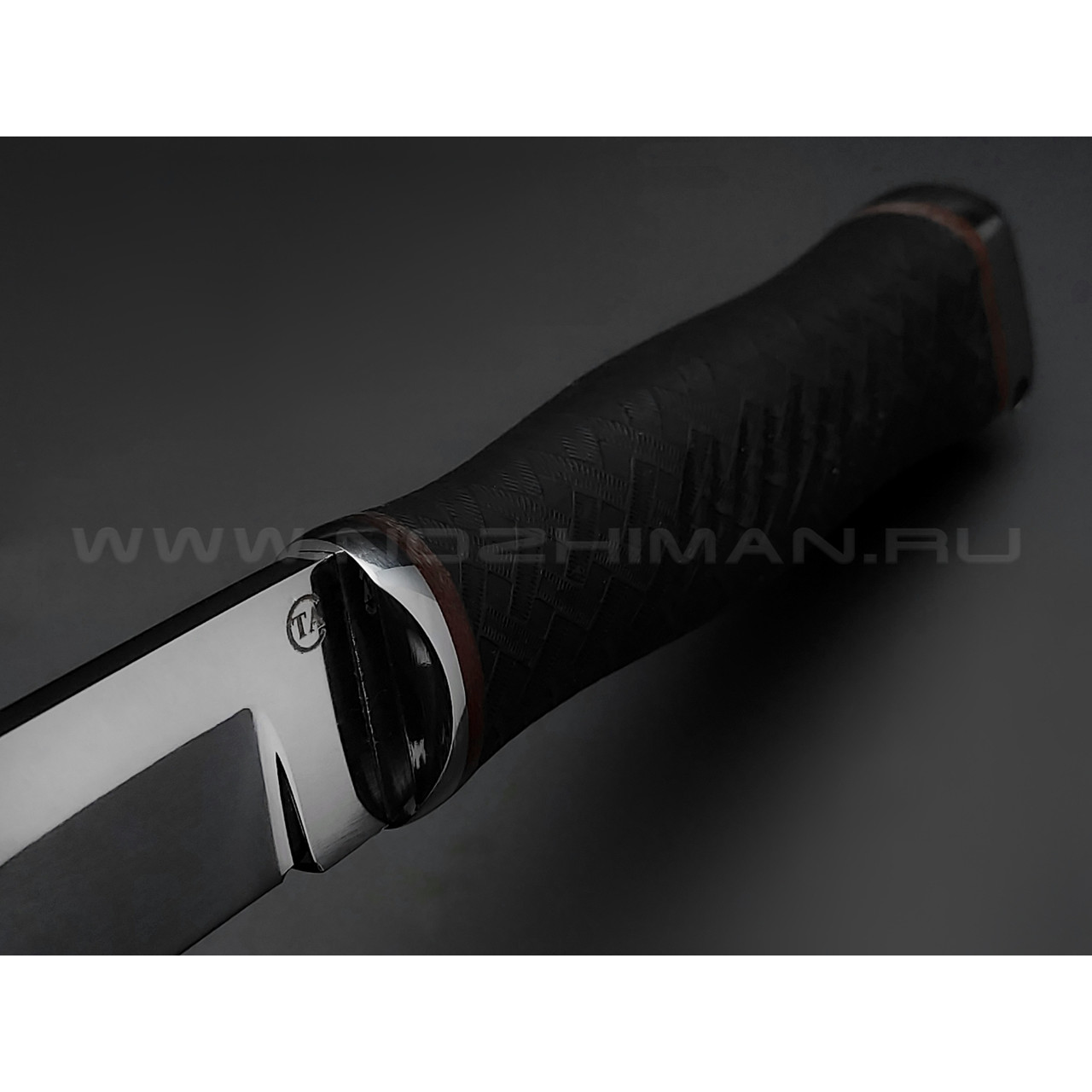 Нож "Гюрза-2" сталь 95Х18, рукоять резина, сталь (Титов & Солдатова)