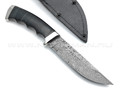 Нож "Кобра-3" дамасская сталь, рукоять наборная кожа, мельхиор (Титов & Солдатова)